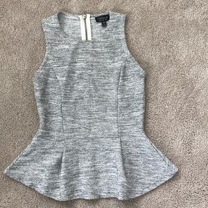 Women’s Top Shop Boucle peplum tank 2